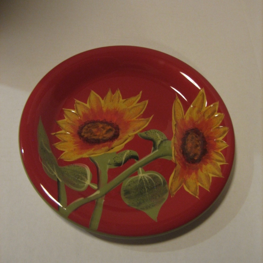 Certified International Sunflowers 11in.R Plate